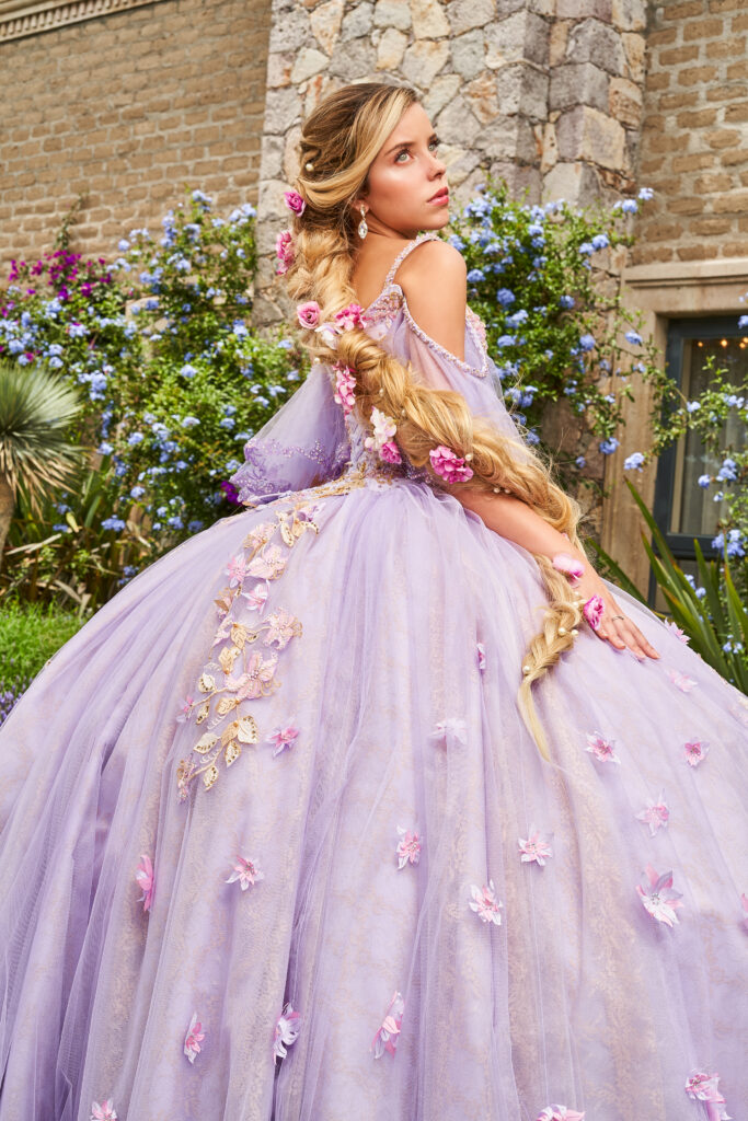 Vestido de Rapunzel Lila para Quinceañera