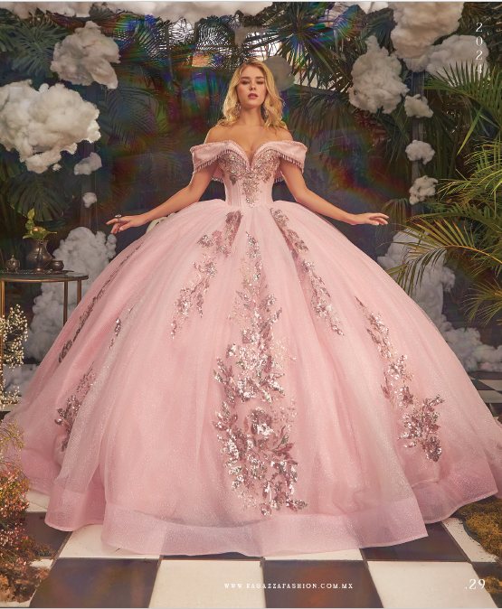 Vestido Palo de Rosa para Quiceañera