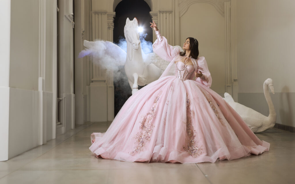 Vestido Rosa para Quinceañera