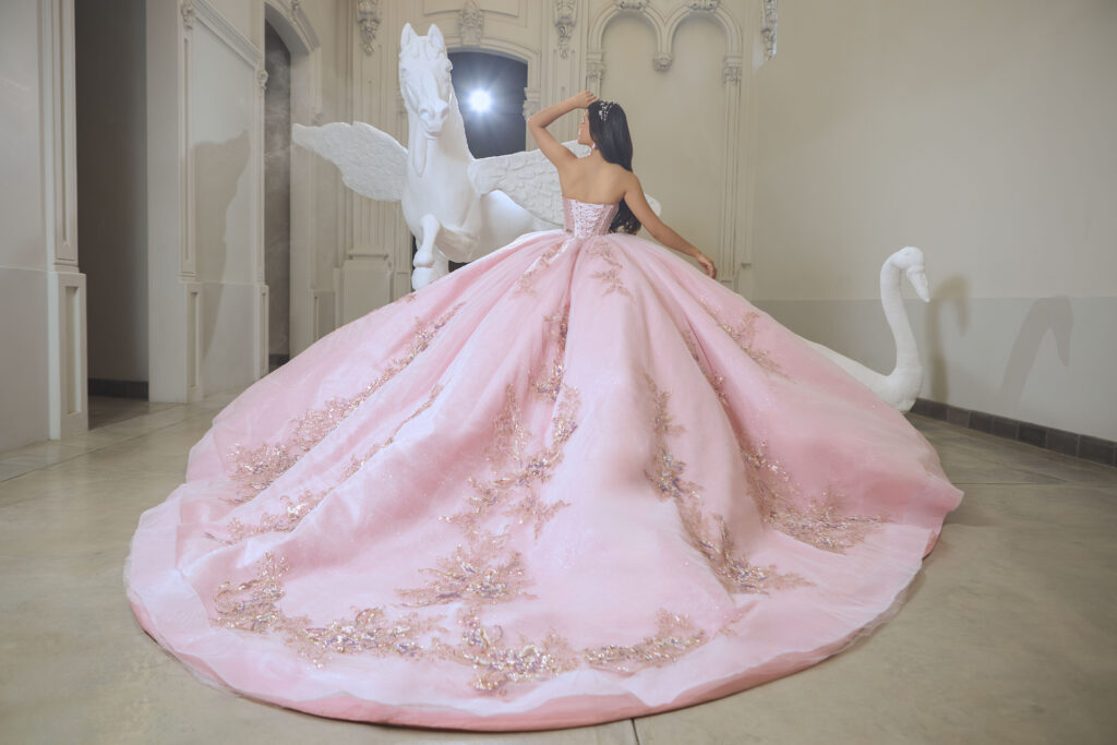 Vestido Rosa para Quinceañera