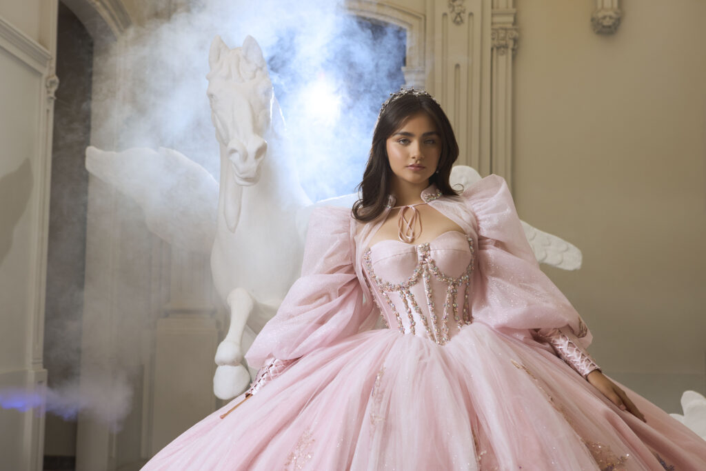 Vestido Rosa para Quinceañera