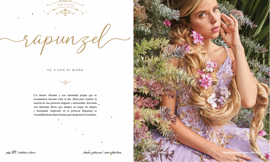 Vestido Rapunzel para Quinceañera
