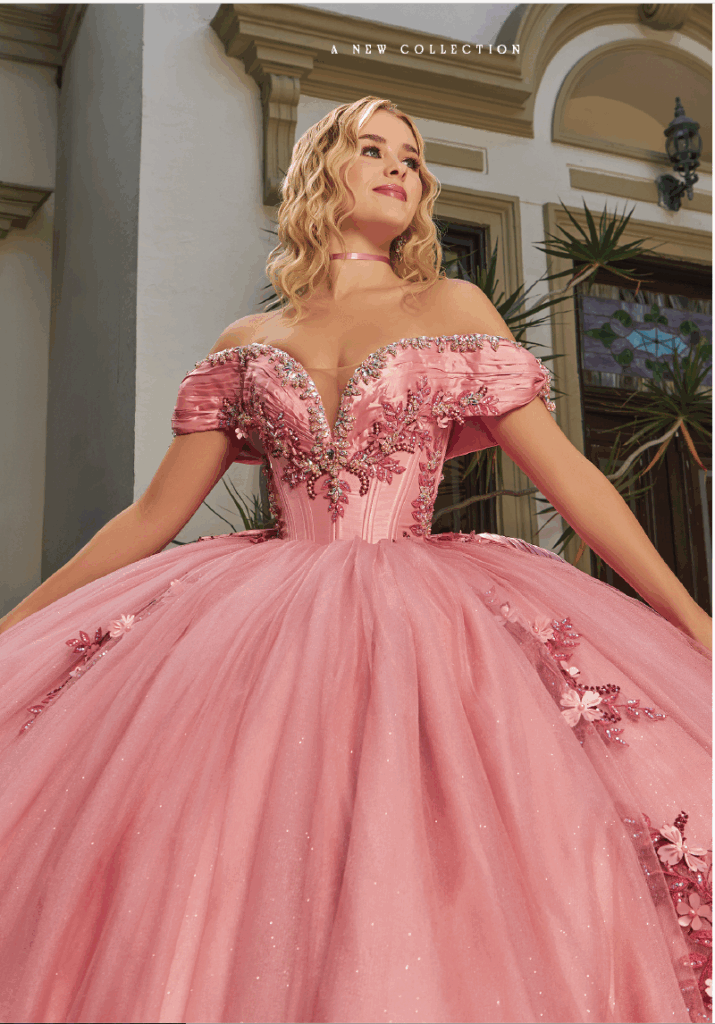 Vestido Color Rosa para Quince Años