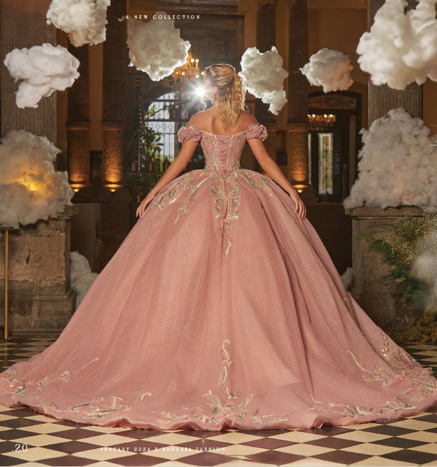Vestido Palo de Rosa para Quinceañera