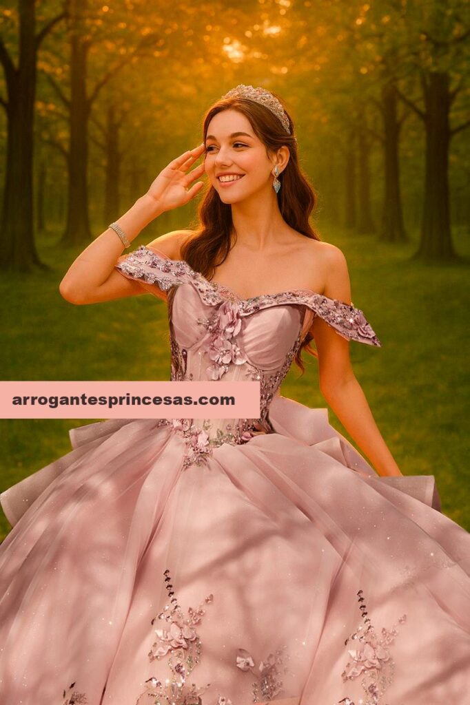 Vestido Palo de Rosa para Quinceañeras